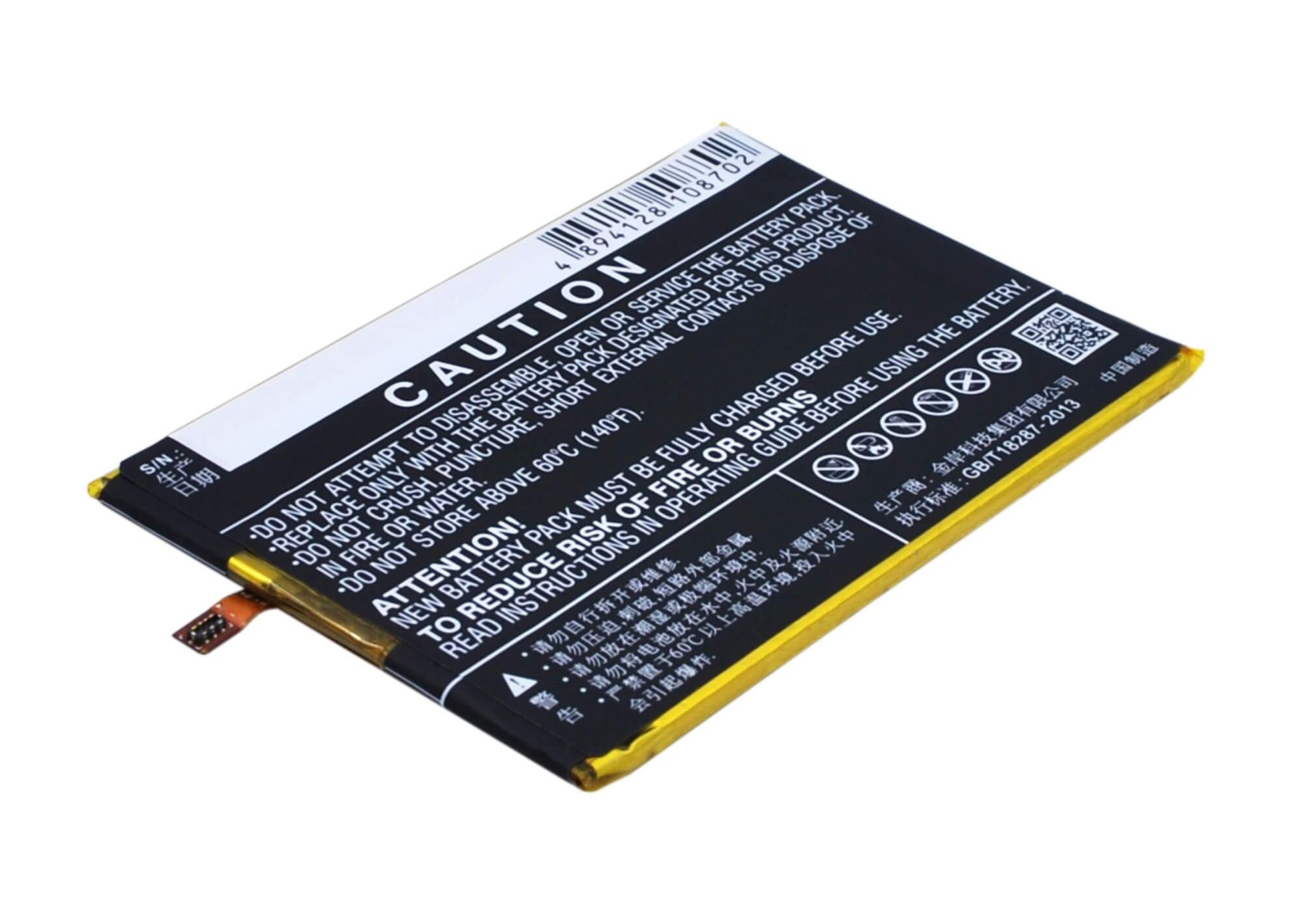 3.8V, 2450mAh, Li-Polymer Battery fits Gionee, Elife S5.5l, Gn9000l, 9.31Wh