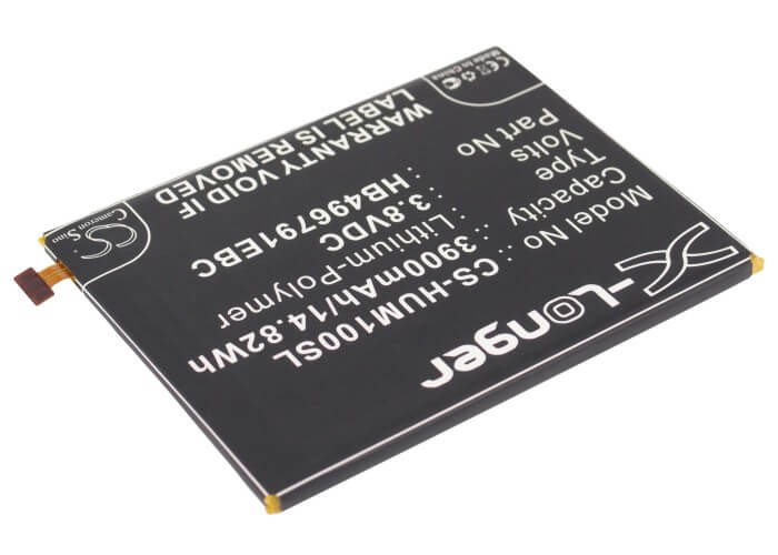 3.8V, 3900mAh, Li-Polymer Battery fits Huawei, Ascend Mate, Ascend Mate 2, 14.82Wh