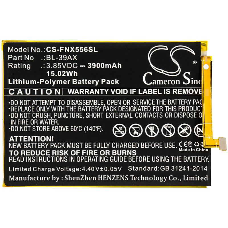 3.85V, 3900mAh, Li-Polymer Battery fits Infinix, Hot 4 Pro, X5511, 15.015Wh