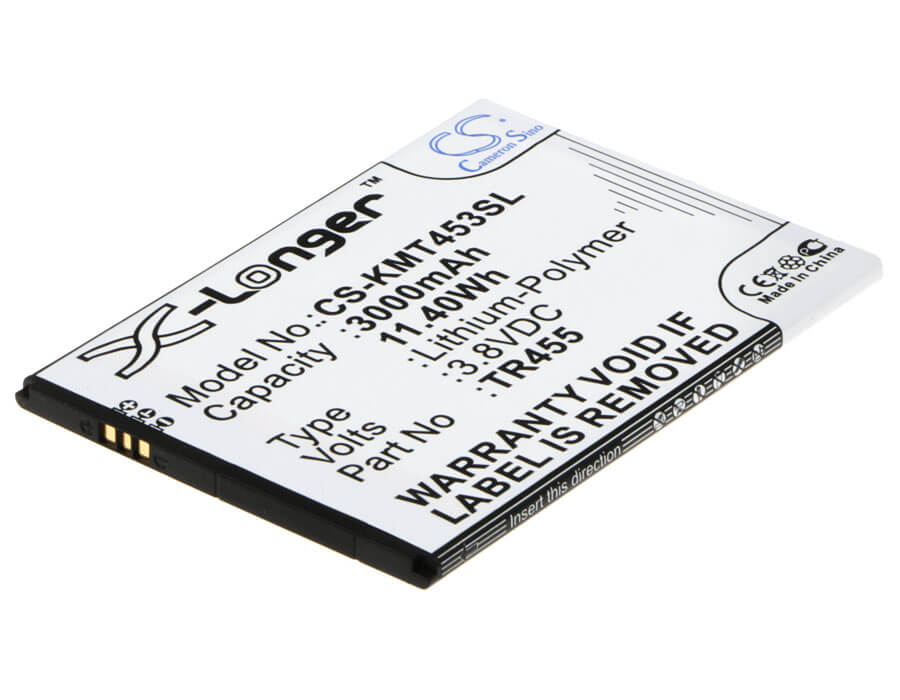3.8V, 3000mAh, Li-Polymer Battery fits Kazam, Tr45544044-01, Trooper 445, 11.4Wh