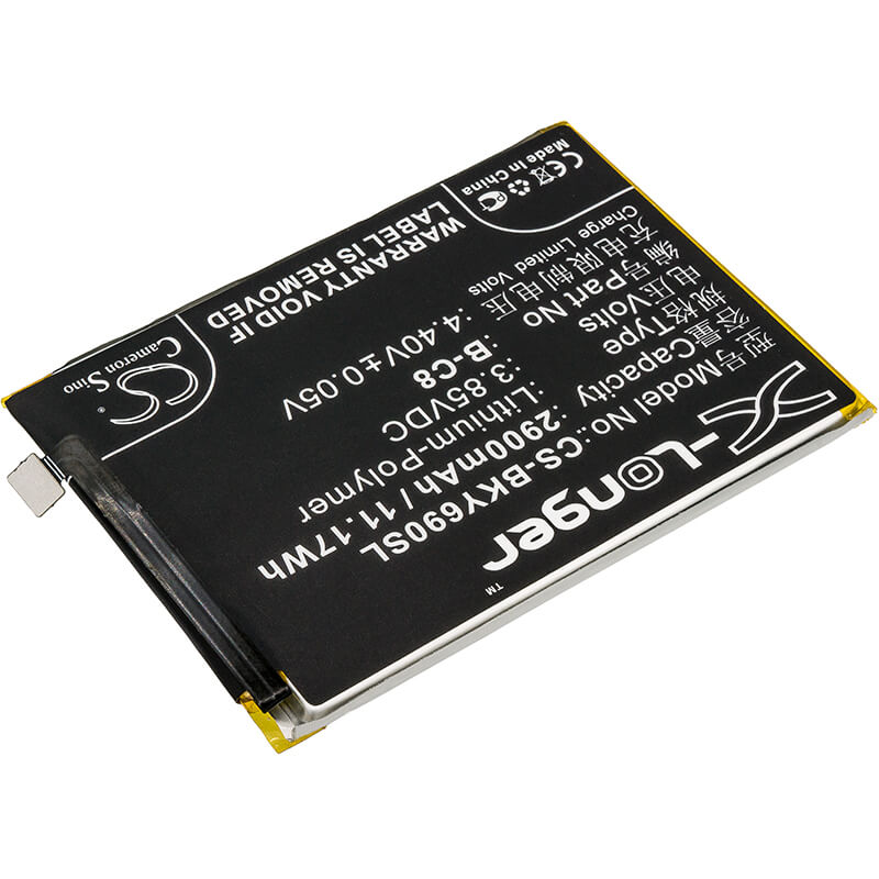3.85V, 2900mAh, Li-Polymer Battery fits Bbk, 1714, Vivo Y69, 11.165Wh