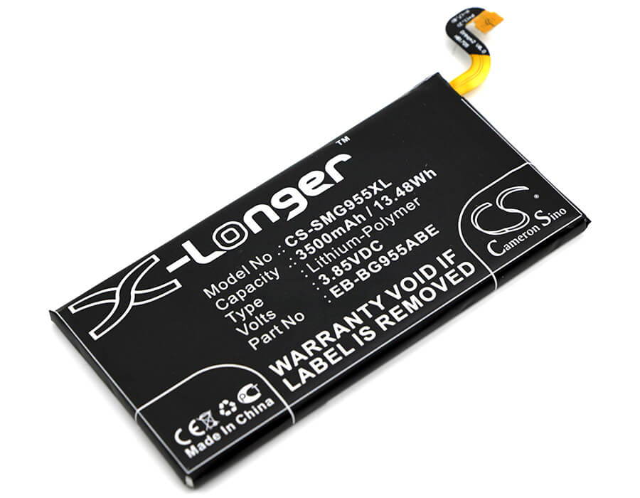 3.85V, 3500mAh, Li-Polymer Battery fits Samsung, Dream 2, Galaxy S8 Plus, 13.475Wh