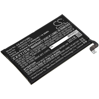 3.85V, 4300mAh, Li-Polymer Battery fits Huawei, Lio-an00, Lio-an00p, 16.555Wh