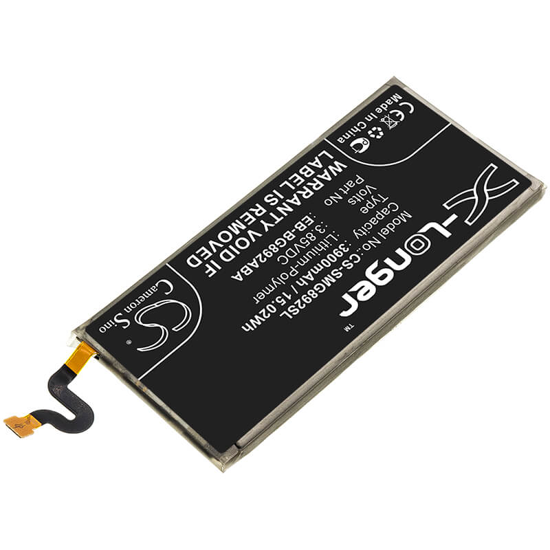 3.85V, 3900mAh, Li-Polymer Battery fits Samsung, Galaxy S8 Active, Galaxy S8 Active Td-lte, 15.015Wh