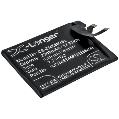 7.74V, 2200mAh, Li-Polymer Battery fits Zte, Nubia Red Magic 6 Pro, Nx669j-p, 17.028Wh