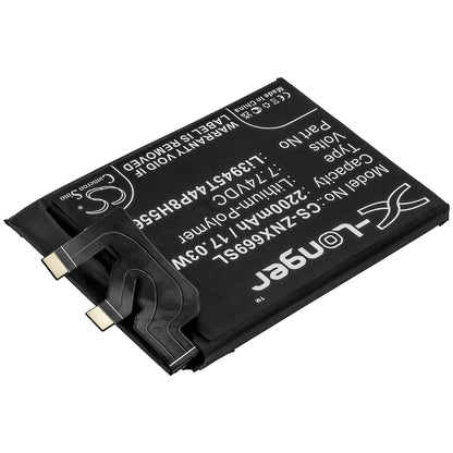 7.74V, 2200mAh, Li-Polymer Battery fits Zte, Nubia Red Magic 6 Pro, Nx669j-p, 17.028Wh