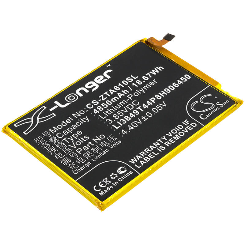 3.85V, 4850mAh, Li-Polymer Battery fits Zte, A0622, Blade A6, 18.6725Wh