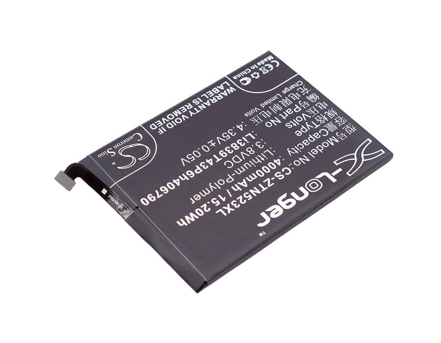 3.8V, 4000mAh, Li-Polymer Battery fits Nubia, Nx523, Nx523j, 15.2Wh