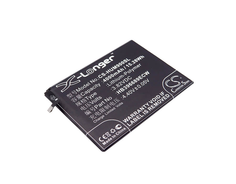 3.82V, 4000mAh, Li-Polymer Battery fits Huawei, Ascend Mate 9, Mate 9, 15.28Wh
