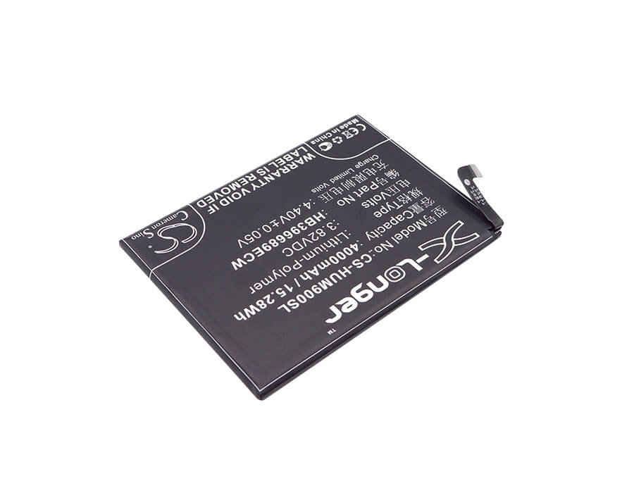 3.82V, 4000mAh, Li-Polymer Battery fits Huawei, Ascend Mate 9, Mate 9, 15.28Wh