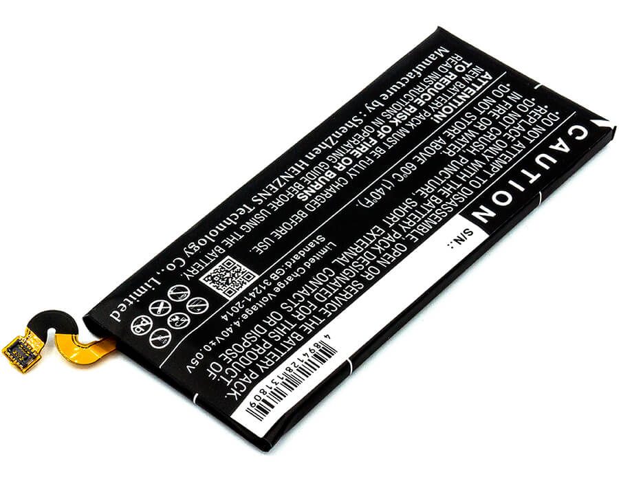 3.85V, 3300mAh, Li-Polymer Battery fits Samsung, Galaxy Note 8, Galaxy Note 8 Duos, 12.705Wh