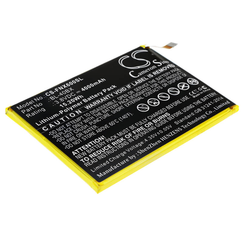 3.8V, 4000mAh, Li-Polymer Battery fits Infinix, Note 2, X600, 15.2Wh