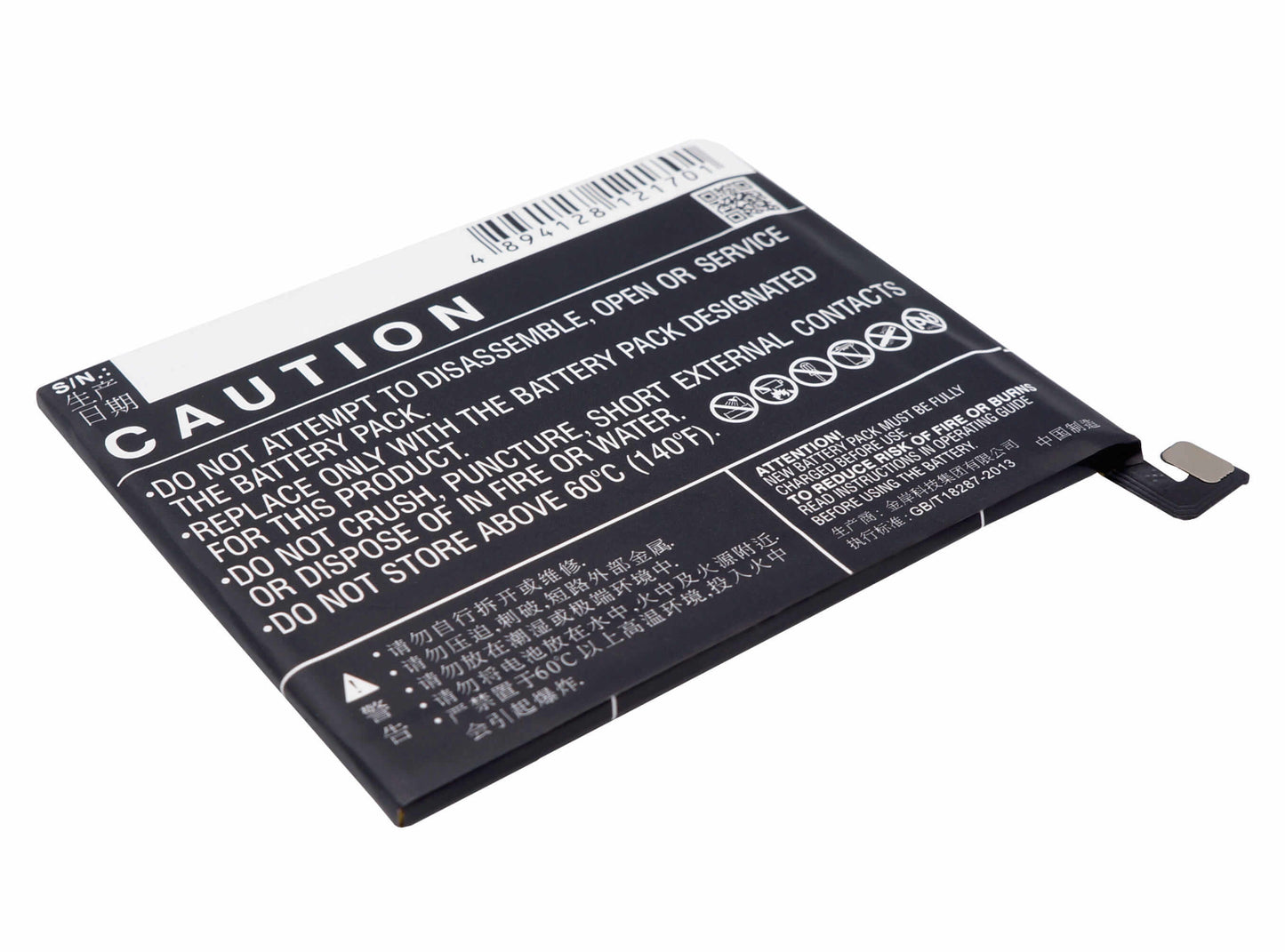 3.85V, 4000mAh, Li-Polymer Battery fits Oppo, Cph1611, Cph1613, 15.4Wh