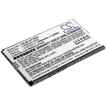 3.8V, 1900mAh, Li-ion Battery fits Blu, D710l, D710u, 7.22Wh