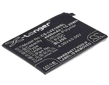 3.8V, 4000mAh, Li-Polymer Battery fits Lenovo, Z1221, Z1221 Dual Sim, 15.2Wh