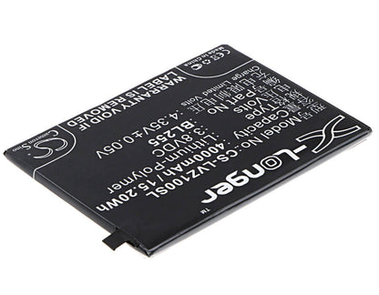 3.8V, 4000mAh, Li-Polymer Battery fits Lenovo, Z1221, Z1221 Dual Sim, 15.2Wh
