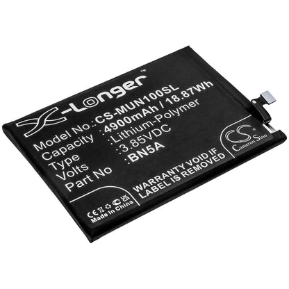 3.85V, 4900mAh, Li-Polymer Battery fits Redmi, M2103k19g, M2103k19i, 18.865Wh
