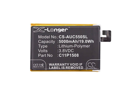 3.8V, 5000mAh, Li-Polymer Battery fits Asus, Z010ad, Z010d, 19Wh