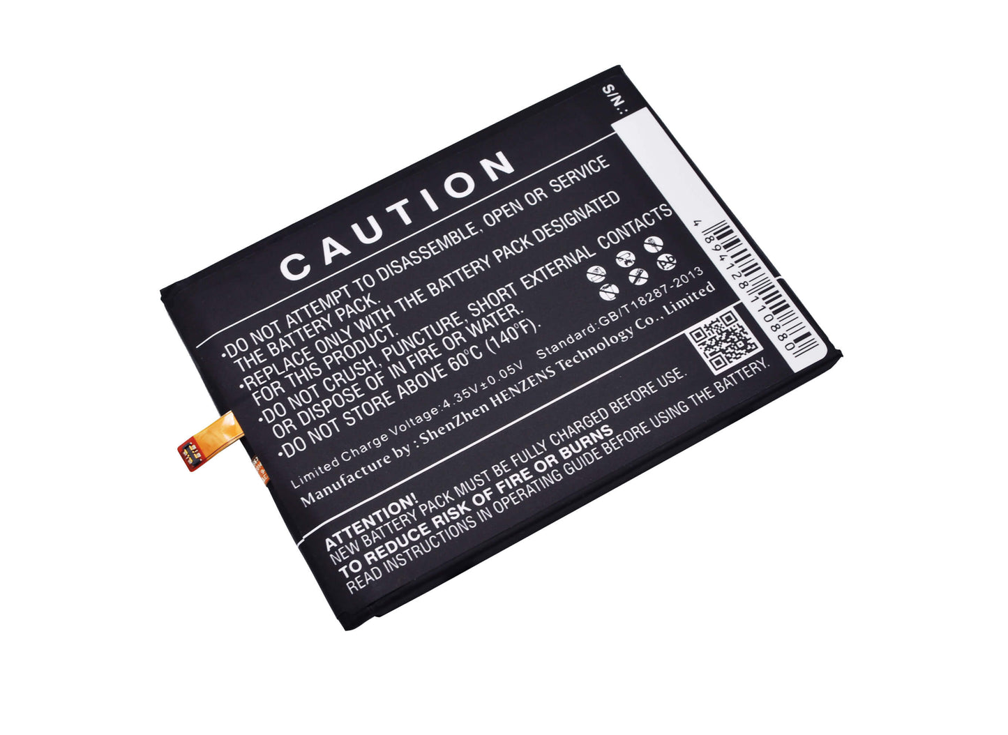 3.8V, 2900mAh, Li-Polymer Battery fits Blu, E010q, E030us, 11.02Wh