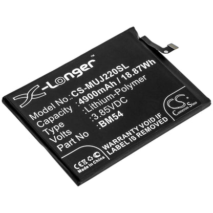 3.85V, 4900mAh, Li-Polymer Battery fits Redmi, A001xm, M2007j22c, 18.865Wh