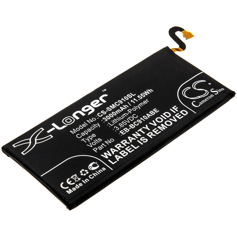 3.85V, 3000mAh, Li-Polymer Battery fits Samsung, Galaxy C10 Pro, Galaxy C910, 11.55Wh