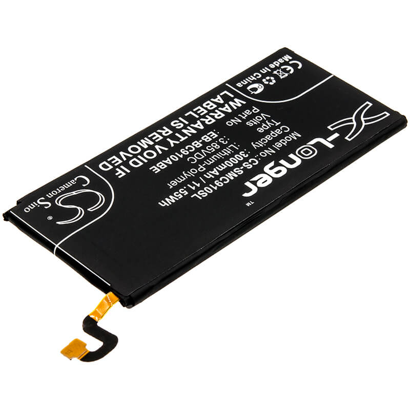 3.85V, 3000mAh, Li-Polymer Battery fits Samsung, Galaxy C10 Pro, Galaxy C910, 11.55Wh