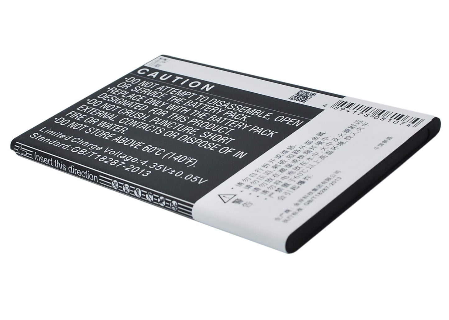 3.8V, 2800mAh, Li-ion Battery fits Oppo, U2s, U707, 10.64Wh