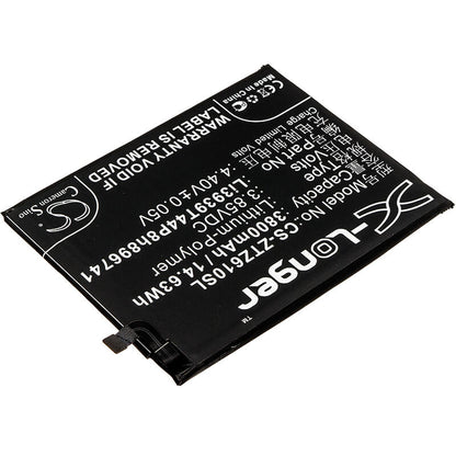 3.85V, 3800mAh, Li-Polymer Battery fits Zte, Blade Max View, Blade Max View Lte, 14.63Wh