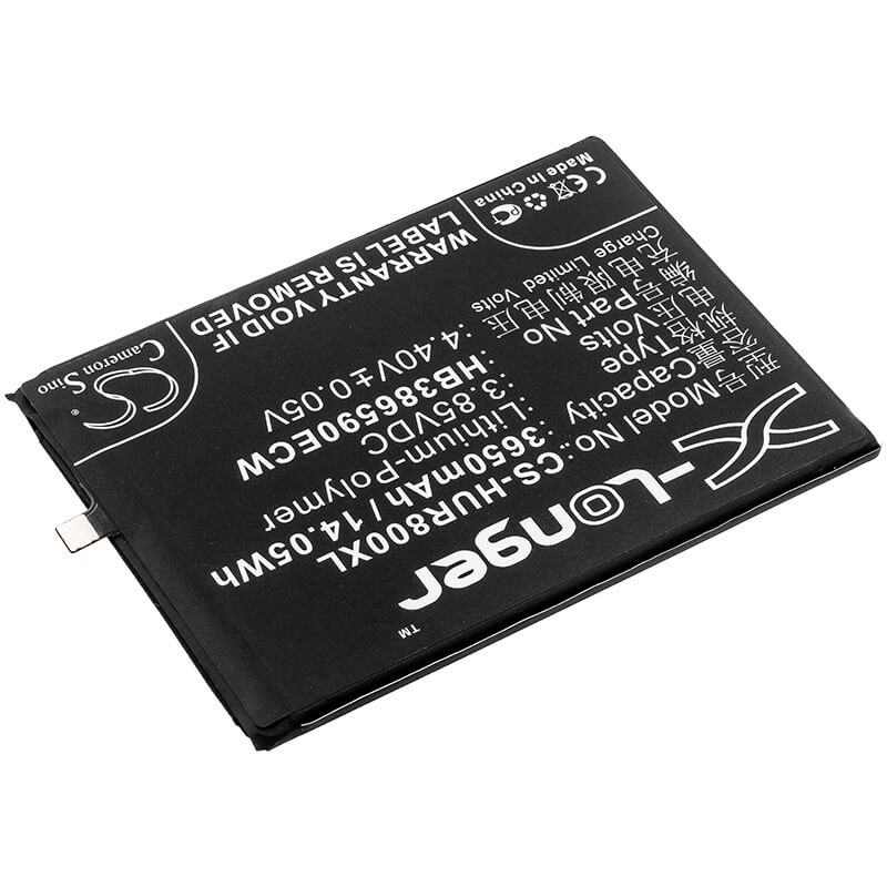 3.85V, 3650mAh, Li-Polymer Battery fits Huawei, Honor 8x, Honor 8x Dual Sim, 14.0525Wh