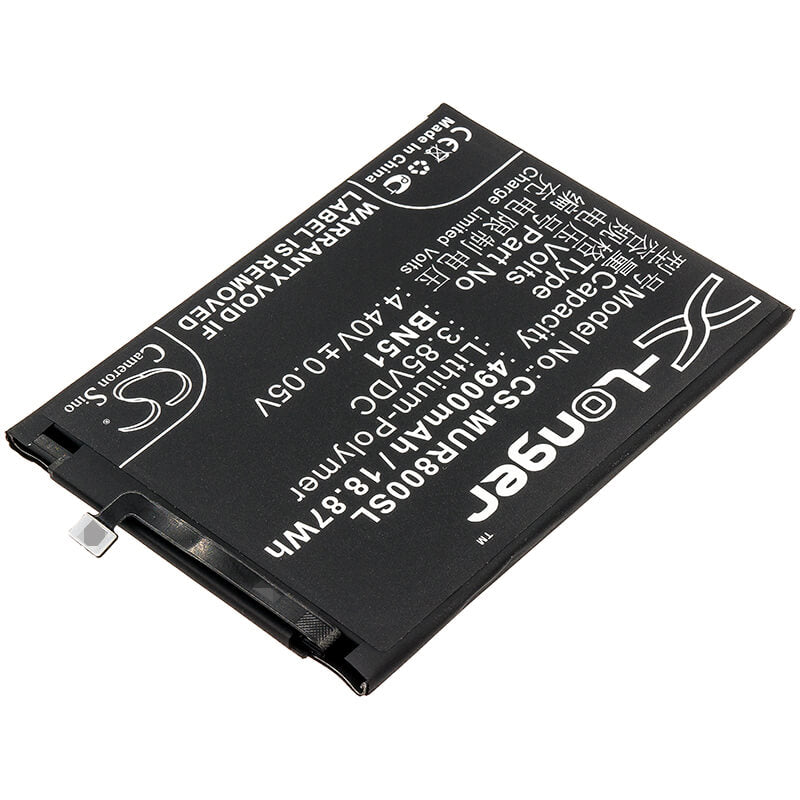 3.85V, 4900mAh, Li-Polymer Battery fits Xiaomi, M1908c3ic, M1908c3ie, 18.865Wh