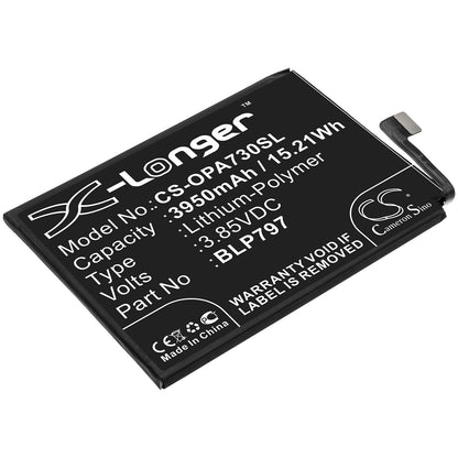 3.85V, 3950mAh, Li-Polymer Battery fits Oppo, A72 5g, A73 5g, 15.2075Wh