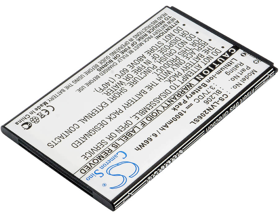 3.7V, 1800mAh, Li-ion Battery fits Lenovo, A600e, A630, 6.66Wh