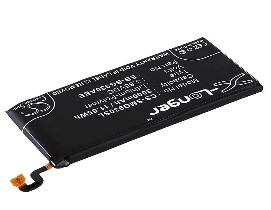 3.85V, 3000mAh, Li-Polymer Battery fits Samsung, Galaxy S7, Galaxy S7 Duos, 11.55Wh