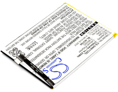 3.85V, 3700mAh, Li-Polymer Battery fits Gionee, Elife S10b, Elife S10b Dual Sim, 14.245Wh