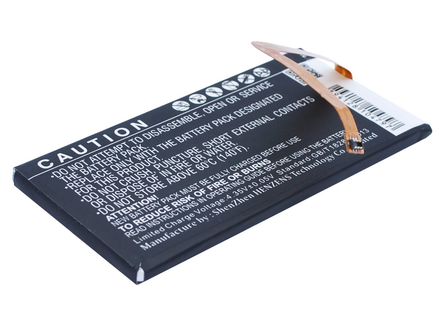 3.8V, 3050mAh, Li-Polymer Battery fits Huawei, Ascend G628, Honor 7, 11.59Wh