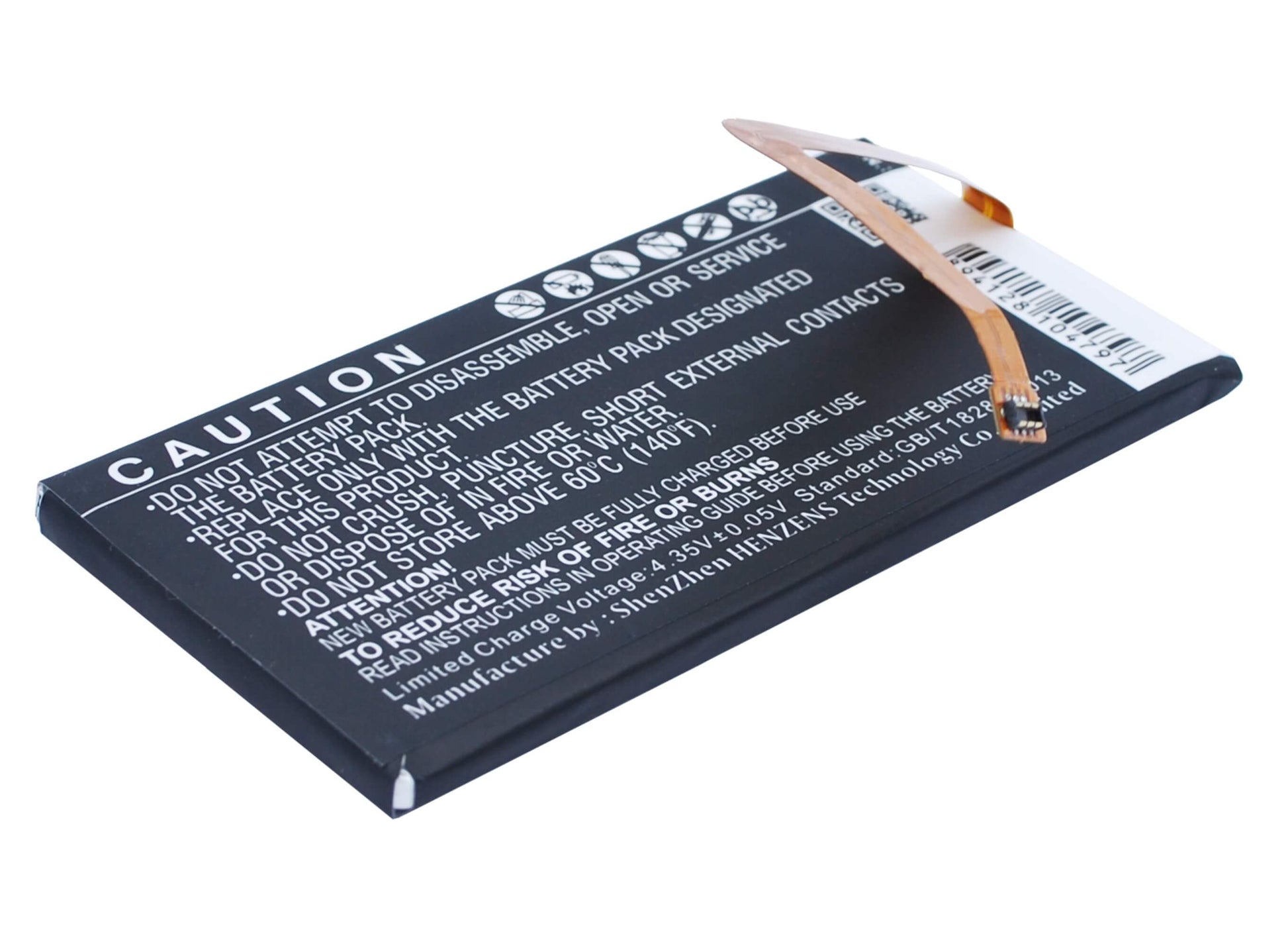 3.8V, 3050mAh, Li-Polymer Battery fits Huawei, Ascend G628, Honor 7, 11.59Wh