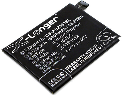 3.85V, 5000mAh, Li-Polymer Battery fits Asus, Ze553kl, Zenfone 3 Zoom, 19.25Wh