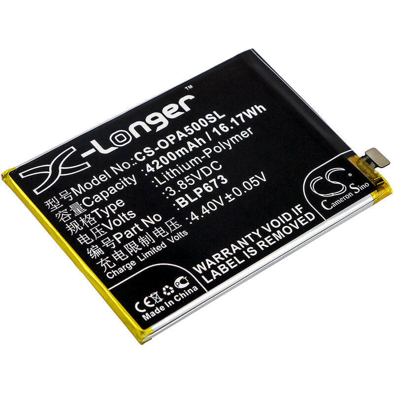 3.85V, 4200mAh, Li-Polymer Battery fits Oppo, A2 Pro, A3s, 16.17Wh