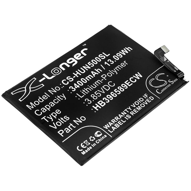 3.85V, 3400mAh, Li-Polymer Battery fits Huawei, Nova 5, Nova 5 Pro, 13.09Wh