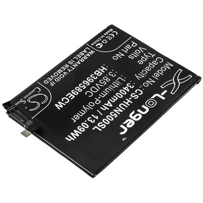 3.85V, 3400mAh, Li-Polymer Battery fits Huawei, Nova 5, Nova 5 Pro, 13.09Wh