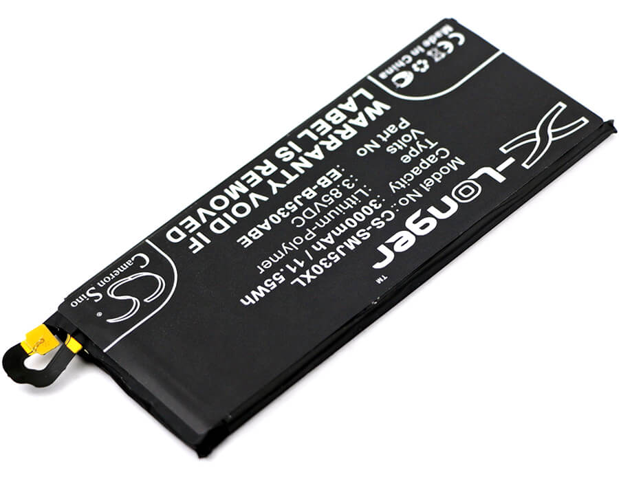 3.85V, 3000mAh, Li-Polymer Battery fits Samsung, Galaxy J5 2017, Galaxy J5 2017 Duos Td-lte, 11.55Wh