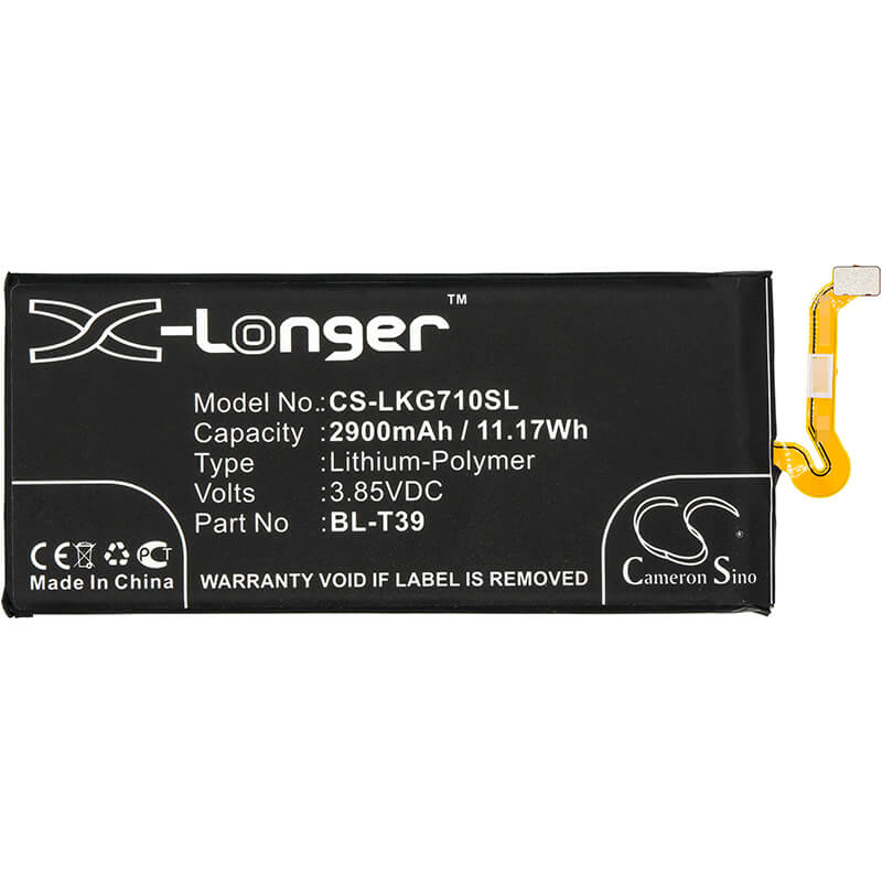 3.85V, 2900mAh, Li-Polymer Battery fits Lg, Arena 2, Aristo 4 Plus, 11.165Wh