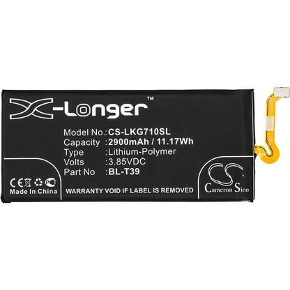 3.85V, 2900mAh, Li-Polymer Battery fits Lg, Arena 2, Aristo 4 Plus, 11.165Wh