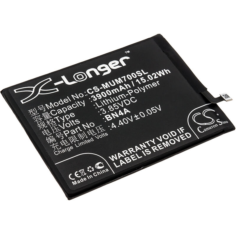 3.85V, 3900mAh, Li-Polymer Battery fits Redmi, M1901f7c, M1901f7e, 15.015Wh