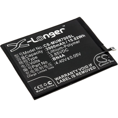 3.85V, 3900mAh, Li-Polymer Battery fits Redmi, M1901f7c, M1901f7e, 15.015Wh