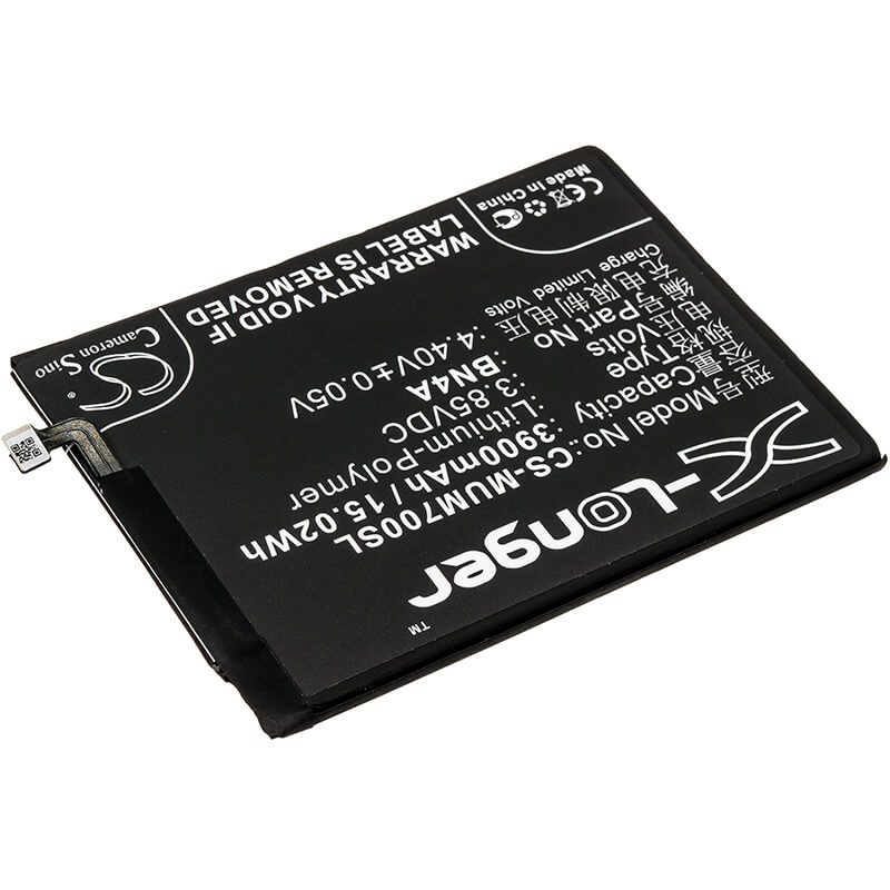 3.85V, 3900mAh, Li-Polymer Battery fits Redmi, M1901f7c, M1901f7e, 15.015Wh