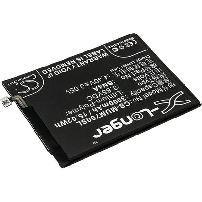 3.85V, 3900mAh, Li-Polymer Battery fits Redmi, M1901f7c, M1901f7e, 15.015Wh