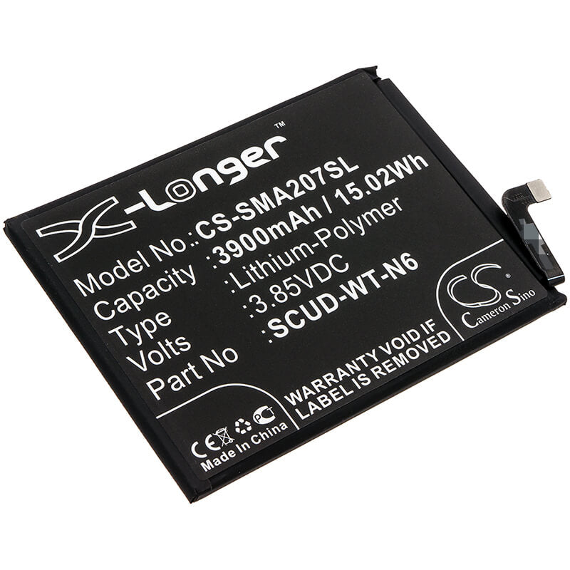 3.85V, 3900mAh, Li-Polymer Battery fits Samsung, Galaxy A20s, Galaxy A20s 2019, 15.015Wh