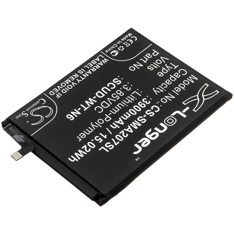 3.85V, 3900mAh, Li-Polymer Battery fits Samsung, Galaxy A20s, Galaxy A20s 2019, 15.015Wh