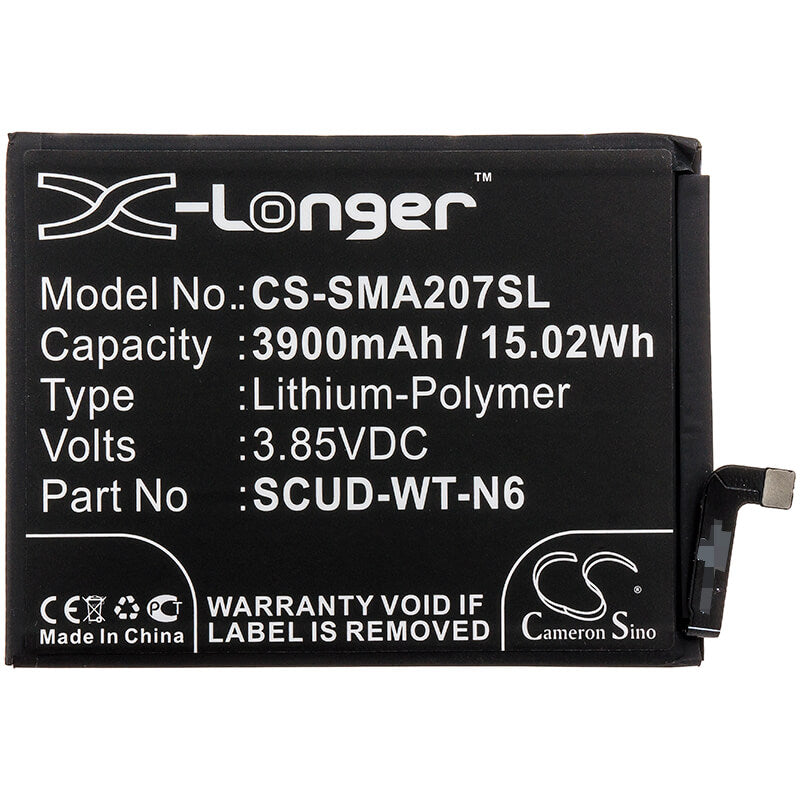 3.85V, 3900mAh, Li-Polymer Battery fits Samsung, Galaxy A20s, Galaxy A20s 2019, 15.015Wh